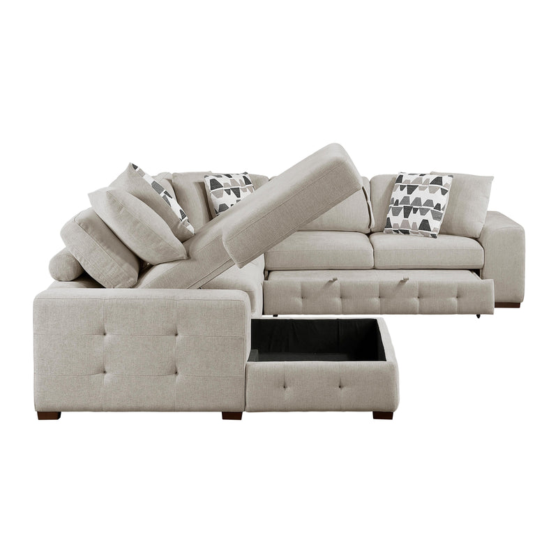 Homelegance Raife 9624TP*42RLC 4 pc Sectional with Left Chaise IMAGE 6