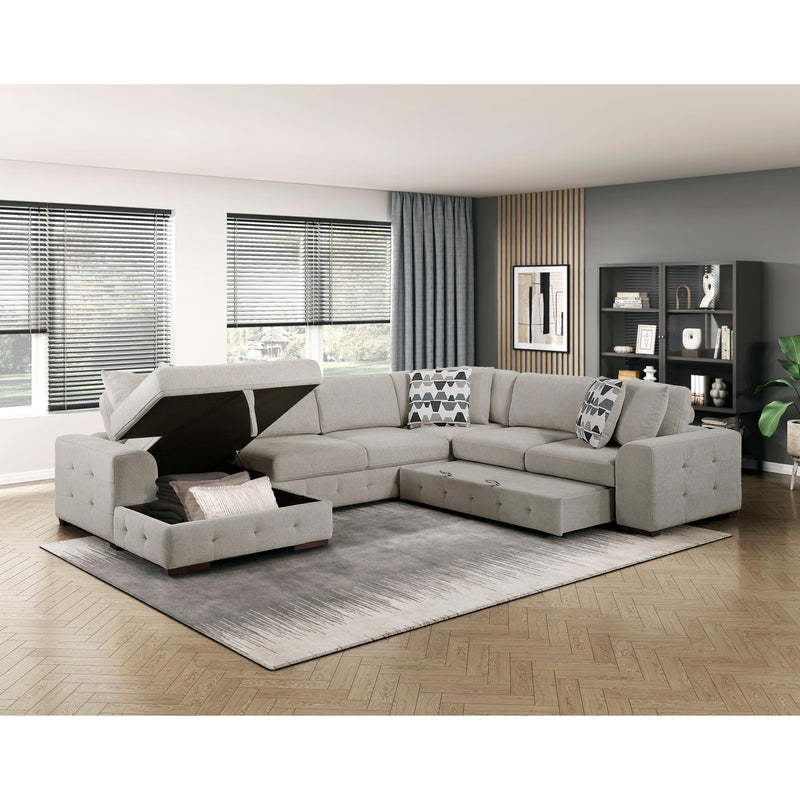 Homelegance Raife 9624TP*42RLC 4 pc Sectional with Left Chaise IMAGE 9