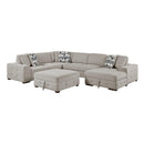 Homelegance Raife 9624TP*52LRC 5 pc Sectional with Right Chaise and Storage Ottoman IMAGE 1