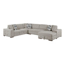 Homelegance Raife 9624TP*52LRC 5 pc Sectional with Right Chaise and Storage Ottoman IMAGE 3