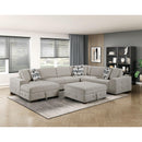 Homelegance Raife 9624TP*5LC2R 5 pc Sectional with Left Chaise and Storage Ottoman IMAGE 13