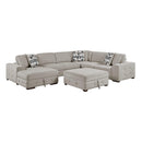 Homelegance Raife 9624TP*5LC2R 5 pc Sectional with Left Chaise and Storage Ottoman IMAGE 1