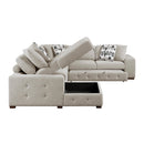 Homelegance Raife 9624TP*5LC2R 5 pc Sectional with Left Chaise and Storage Ottoman IMAGE 8