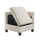 Homelegance 9650NBE*4SC 4 pc Sectional with Storage, Storage Pouches and Charging Ports IMAGE 12
