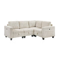 Homelegance 9650NBE*4SC 4 pc Sectional with Storage, Storage Pouches and Charging Ports IMAGE 1