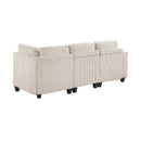 Homelegance 9650NBE*4SC 4 pc Sectional with Storage, Storage Pouches and Charging Ports IMAGE 2