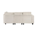 Homelegance 9650NBE*4SC 4 pc Sectional with Storage, Storage Pouches and Charging Ports IMAGE 4