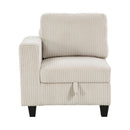 Homelegance 9650NBE*4SC 4 pc Sectional with Storage, Storage Pouches and Charging Ports IMAGE 6