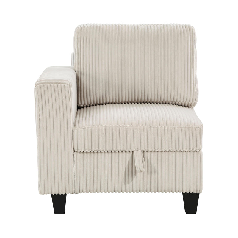 Homelegance 9650NBE*4SC 4 pc Sectional with Storage, Storage Pouches and Charging Ports IMAGE 6