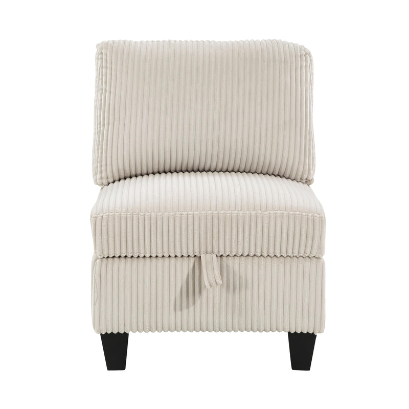 Homelegance 9650NBE*4SC 4 pc Sectional with Storage, Storage Pouches and Charging Ports IMAGE 8