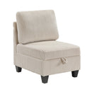 Homelegance 9650NBE*4SC 4 pc Sectional with Storage, Storage Pouches and Charging Ports IMAGE 9