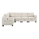 Homelegance 9650NBE*6SC 6 pc Sectional with Storage, Storage Pouches and Charging Ports IMAGE 2