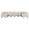 Homelegance 9650NBE*8SC 8 pc Sectional with Storage, Storage Pouches and Charging Ports IMAGE 1