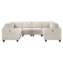 Homelegance 9650NBE*8SC 8 pc Sectional with Storage, Storage Pouches and Charging Ports IMAGE 2