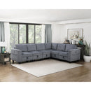 Homelegance 9650NDG*6SC 6 pc Sectional with Storage, Storage Pouches and Charging Ports IMAGE 15