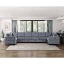 Homelegance 9650NDG*8SC 8 pc Sectional with Storage, Storage Pouches and Charging Ports IMAGE 17