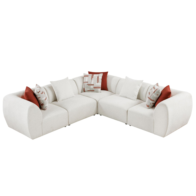 Homelegance 9669CN*3CR2AC 5 pc Modular Sectional IMAGE 1