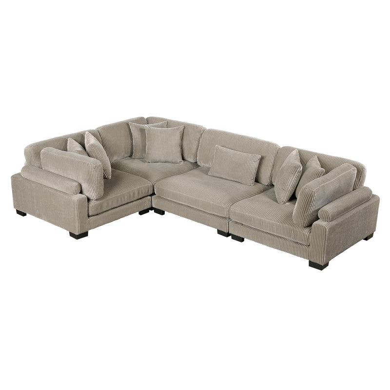 Homelegance Traverse 8555GB*3CRAC 4 pc Modular Sectional IMAGE 2