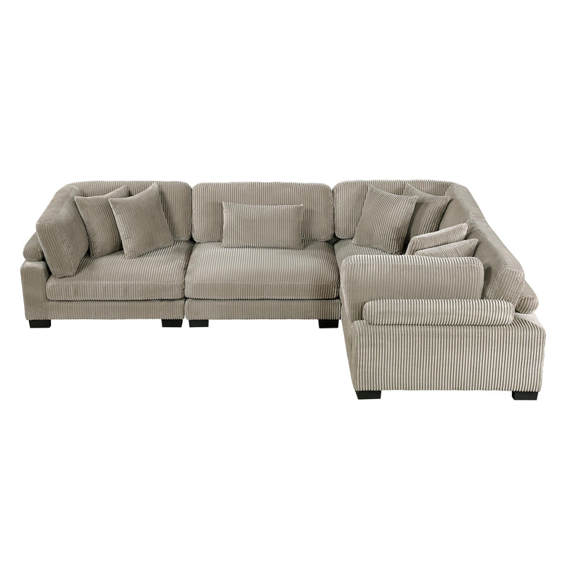 Homelegance Traverse 8555GB*3CRAC 4 pc Modular Sectional IMAGE 3
