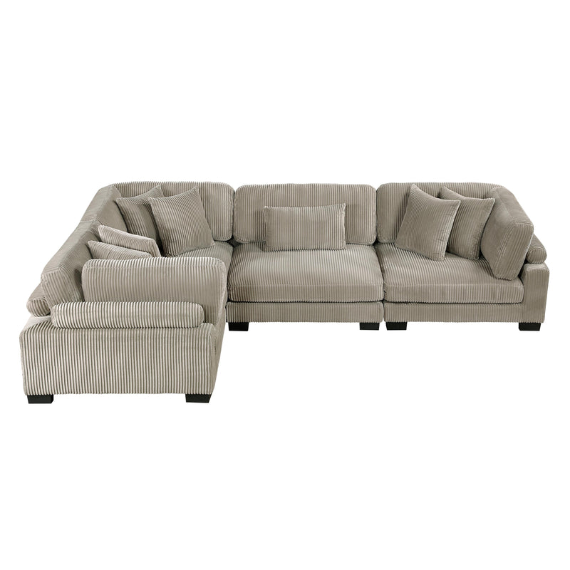 Homelegance Traverse 8555GB*3CRAC 4 pc Modular Sectional IMAGE 4