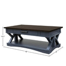 Parker House Furniture Americana Modern AME-3PC-01-02-DEN Denim Cocktail Table with 2 End Tables IMAGE 6