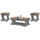 Parker House Furniture Americana Modern AME-3PC-01-02-DOV Dove Cocktail Table with 2 End Tables IMAGE 1
