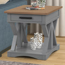 Parker House Furniture Americana Modern AME-3PC-01-02-DOV Dove Cocktail Table with 2 End Tables IMAGE 5