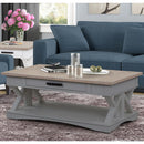 Parker House Furniture Americana Modern AME-3PC-01-06-DOV Dove Cocktail Table with 2 Chairside Tables IMAGE 5