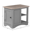 Parker House Furniture Americana Modern AME-3PC-01-06-DOV Dove Cocktail Table with 2 Chairside Tables IMAGE 8