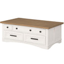 Parker House Furniture Americana Modern AME-3PC-05-06-COT Cotton Lift Top Cocktail Table with 2 Chairside Tables IMAGE 2
