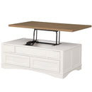 Parker House Furniture Americana Modern AME-3PC-05-06-COT Cotton Lift Top Cocktail Table with 2 Chairside Tables IMAGE 4