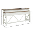 Parker House Furniture Americana Modern AME-4PC-01-02-09-COT Cotton Cocktail Table with 2 End Tables and Console Table IMAGE 11