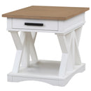 Parker House Furniture Americana Modern AME-4PC-01-02-09-COT Cotton Cocktail Table with 2 End Tables and Console Table IMAGE 3