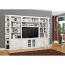 Parker House Furniture Boca BOC-7PC-ENT-RNDWALL 7 pc Entertainment Wall with Corner Bookcases IMAGE 1