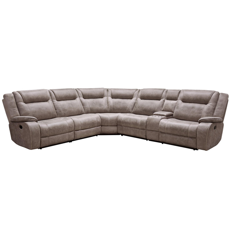 Parker Living Blake MBLA-PACKA-DTAU Desert Taupe 6 pc Modular Reclining Sectional and Entertainment Console IMAGE 2
