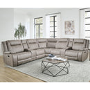Parker Living Blake MBLA-PACKT7-DTAU Desert Taupe 7 pc Modular Reclining Sectional and Entertainment Console IMAGE 1
