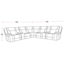 Parker Living Blake MBLA-PACKT7-DTAU Desert Taupe 7 pc Modular Reclining Sectional and Entertainment Console IMAGE 3