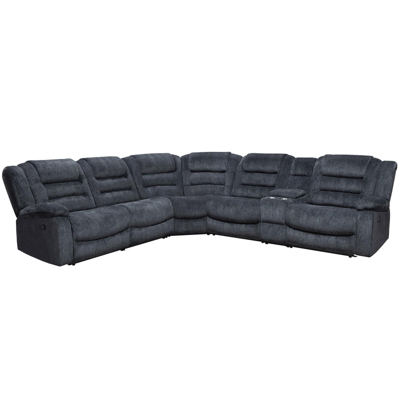 Parker Living Bolton MBOL-PACKA-MISS Misty Storm 6 pc Modular Reclining Sectional and Entertainment Console IMAGE 1