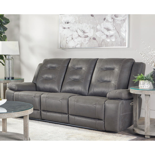 Parker Living Caldwell MCAL#832PH-TACH Tahoe Charcoal Power Reclining Sofa IMAGE 1
