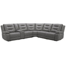 Parker Living Caldwell MCAL-PACKA(H)-TACH Tahoe Fog 6 pc Power Reclining Sectional with Power Adjustable Headrests IMAGE 1