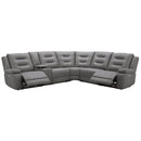 Parker Living Caldwell MCAL-PACKA(H)-TACH Tahoe Fog 6 pc Power Reclining Sectional with Power Adjustable Headrests IMAGE 2