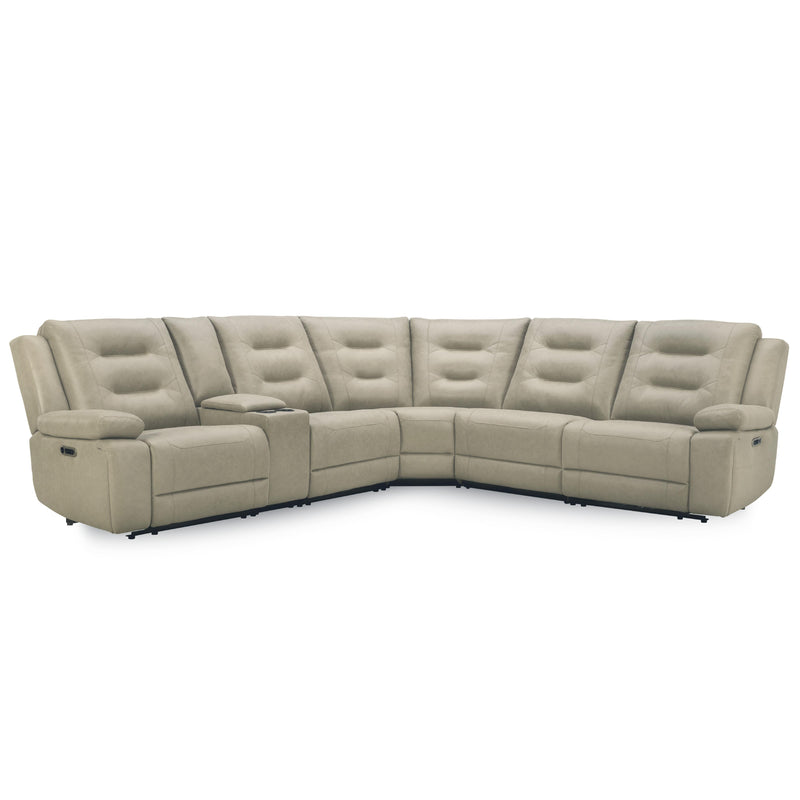 Parker Living Caldwell MCAL-PACKA(H)-TAFG Tahoe Fog 6 pc Power Reclining Sectional with Power Adjustable Headrests IMAGE 2