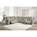 Parker Living Caldwell MCAL-PACKA(H)-TAFG Tahoe Fog 6 pc Power Reclining Sectional with Power Adjustable Headrests IMAGE 9