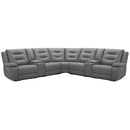 Parker Living Caldwell MCAL-PACKT7(H)-TACH Tahoe Fog 7 pc Power Reclining Sectional with 2 Consoles IMAGE 1