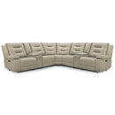 Parker Living Caldwell MCAL-PACKT7(H)-TAFG Tahoe Fog 7 pc Power Reclining Sectional with Adjustable Headrests IMAGE 1