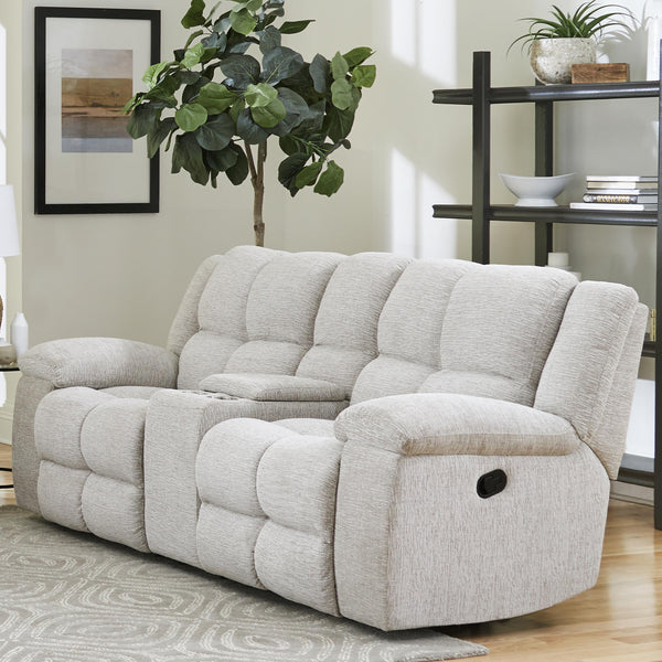 Parker Living Buster MBUS#822C-OPTA Opal Taupe Manual Reclining Console Loveseat IMAGE 1