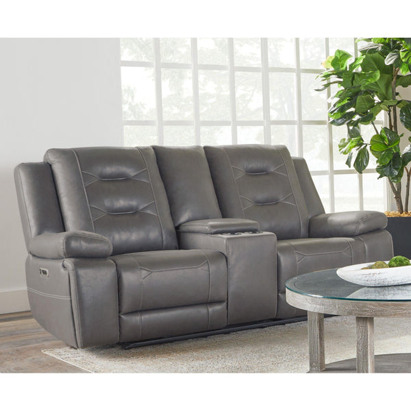 Parker Living Caldwell MCAL#822CPH-TACH Tahoe Charcoal Power Reclining Console Loveseat IMAGE 1