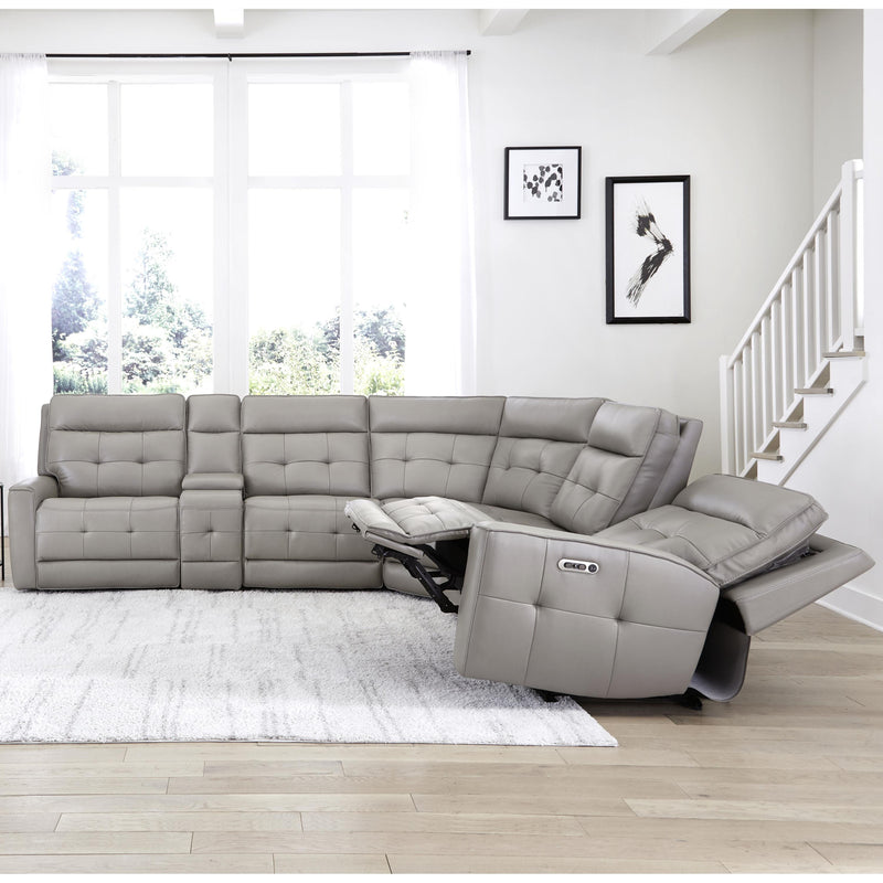 Parker Living Canterbury MCAN-PACKA(HZ)-PEW Pewter 6 pc Zero Gravity Modular Power Reclining Sectional IMAGE 10