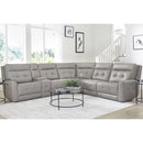 Parker Living Canterbury MCAN-PACKA(HZ)-PEW Pewter 6 pc Zero Gravity Modular Power Reclining Sectional IMAGE 1