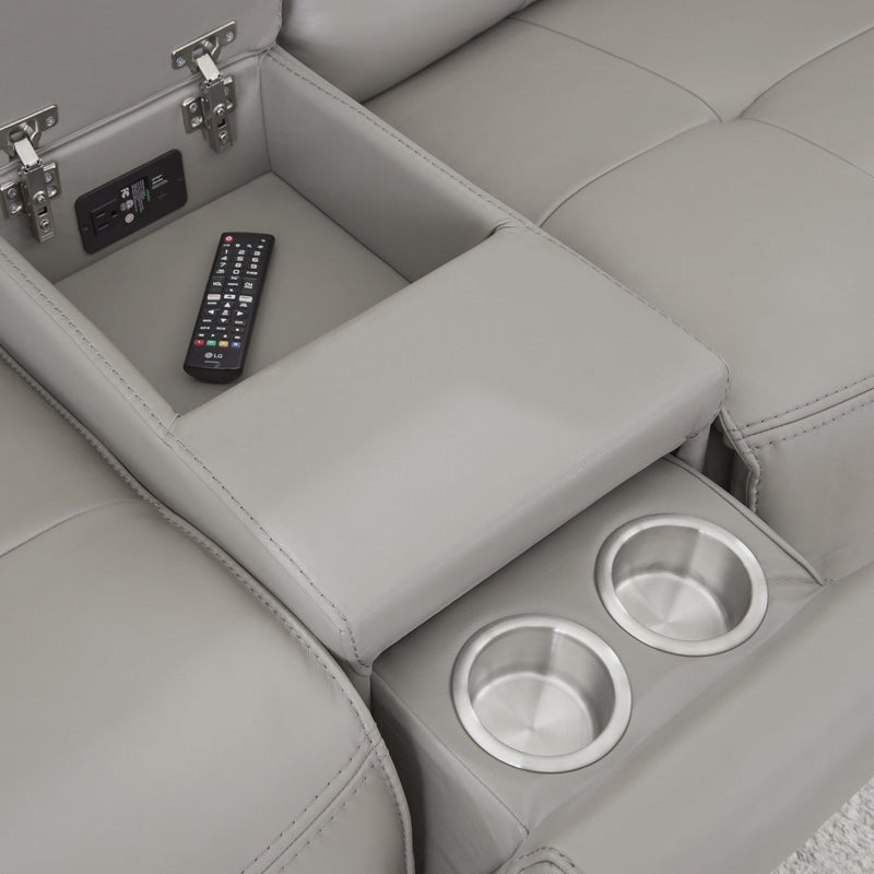 Parker Living Canterbury MCAN-PACKA(HZ)-PEW Pewter 6 pc Zero Gravity Modular Power Reclining Sectional IMAGE 6